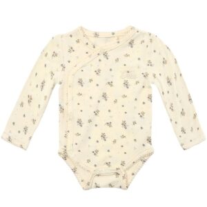 Petit by Sofie Schnoor Slå-om Body l/æ - Antique White m. Blomst