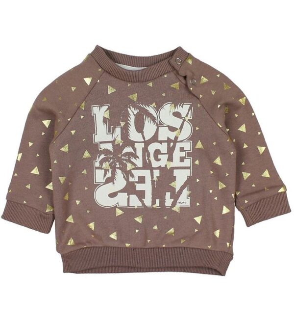 Petit by Sofie Schnoor Sweatshirt - Støvet Lilla m. Guld