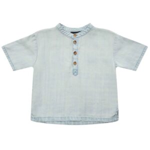 Petit by Sofie Schnoor T-shirt - Blå m. Knapper