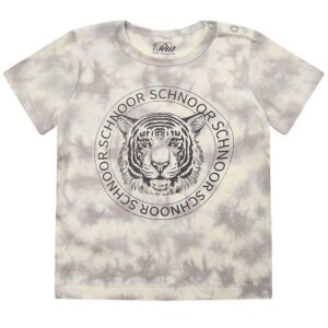 Petit by Sofie Schnoor T-shirt - Julius - Warm Grey m. Tiger - 56 - Petit by Sofie Schnoor T-Shirt