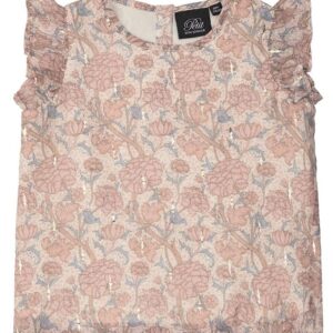 Petit by Sofie Schnoor Top - Ella - Rosa m. Blomster - 68 - Petit by Sofie Schnoor T-Shirt