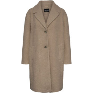 Pieces dame jakke PCNIKLA - Silver Mink Contrast