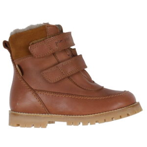 Pom Pom Vinterstøvler m. For - Velcro Boot Tex - Dark Camel
