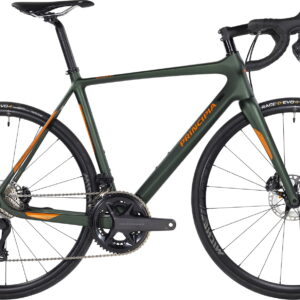 Principia Road Carbon 105 2026 - DI2 2x12sp 2026 - Mat Grøn m. Orange