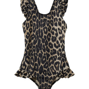 Sofie Schnoor Badedragt - Ginask - UV50+ - Light Brown Leopa