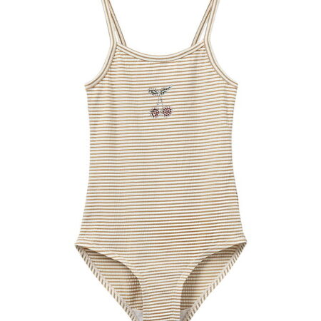 Sofie Schnoor Badedragt - PollyKB - Warm Stone Stripe