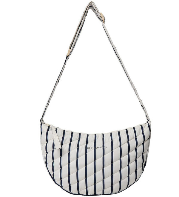 Sofie Schnoor Bæltetaske - Off White/Navy Striped