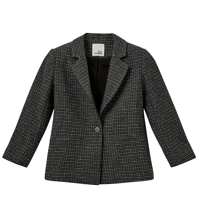 Sofie Schnoor Blazer - Polyester/Uld - AlfiaSY - Grey Check
