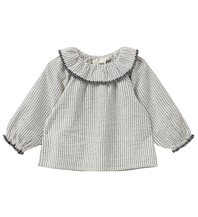 Sofie Schnoor Bluse - Black Thin Stripe