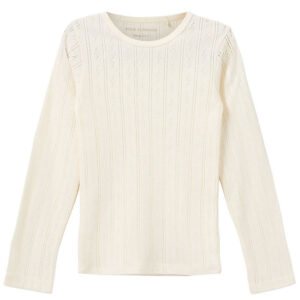 Sofie Schnoor Bluse - PetriciaSY Pointelle - Off White m. Hulmøn