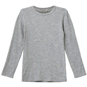 Sofie Schnoor Bluse - Rib - Petriciask - Gråmeleret