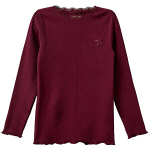 Sofie Schnoor Bluse - Rib - Ramitask - Burgundy