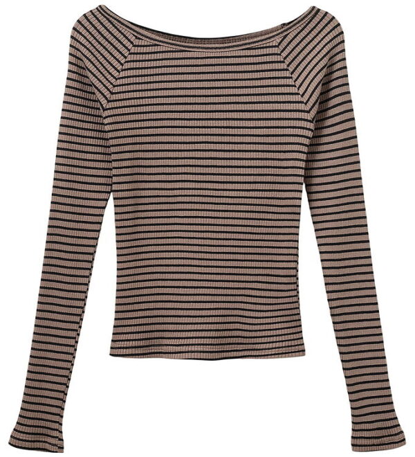 Sofie Schnoor Bluse - Rib - Soma - Brown Striped