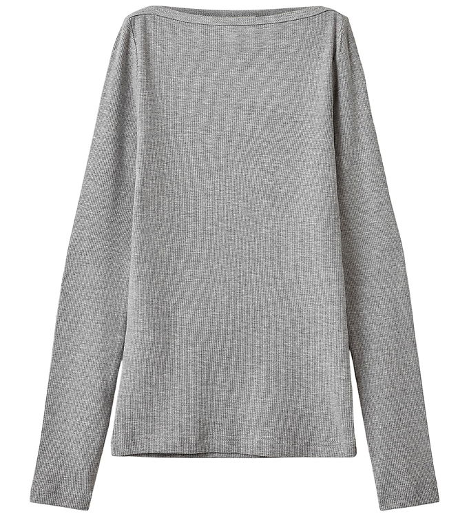 Sofie Schnoor Bluse - Rib - Viskose - GabrielleSY - Grey Melange