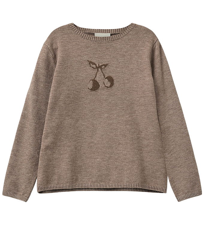 Sofie Schnoor Bluse - Strik - Uld - Ursask - Brown Melange