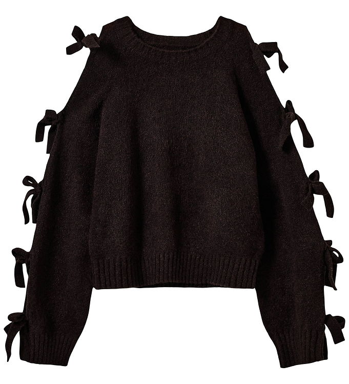 Sofie Schnoor Bluse m. Sløjfer - PermeliSY - Dark Brown