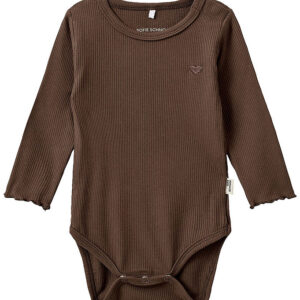 Sofie Schnoor Body l/æ - Rib - Chocolate Brown