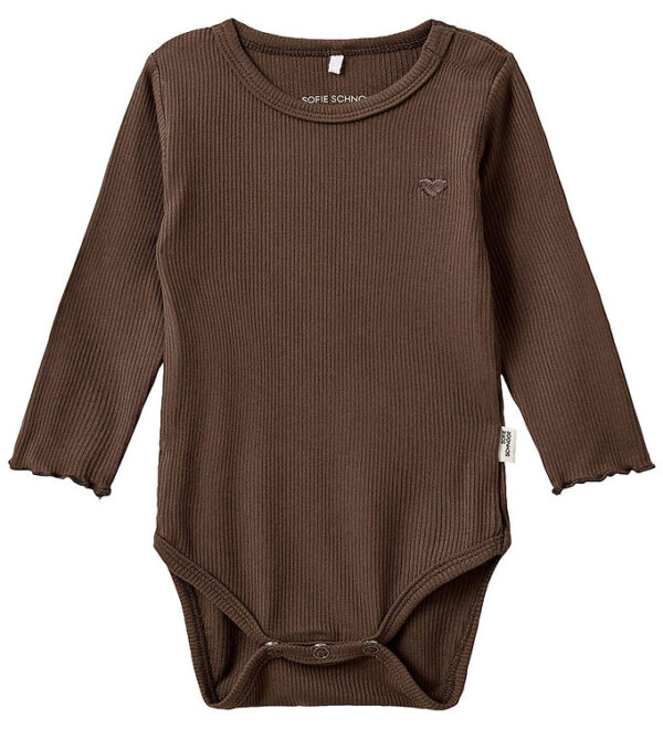 Sofie Schnoor Body l/æ - Rib - Chocolate Brown