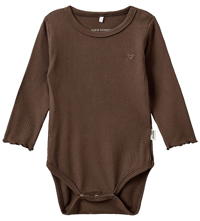 Sofie Schnoor Body l/æ - Rib - Chocolate Brown