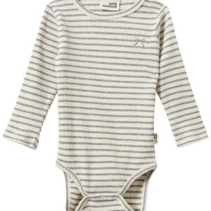 Sofie Schnoor Body l/æ - Rib - DicteSK - Grey Striped