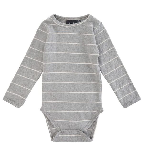 Sofie Schnoor Body l/æ - Stribet - Grey Melange