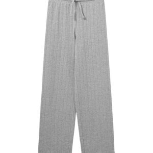 Sofie Schnoor Bukser - LovaSY - Gråmeleret m. Hulmønster