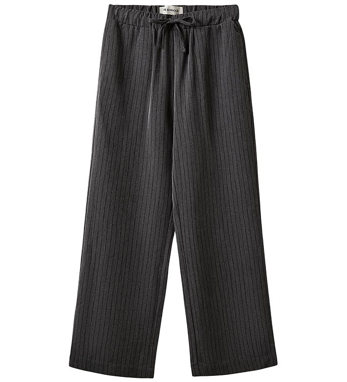Sofie Schnoor Bukser - NolaSy - Dark Grey Med Striber