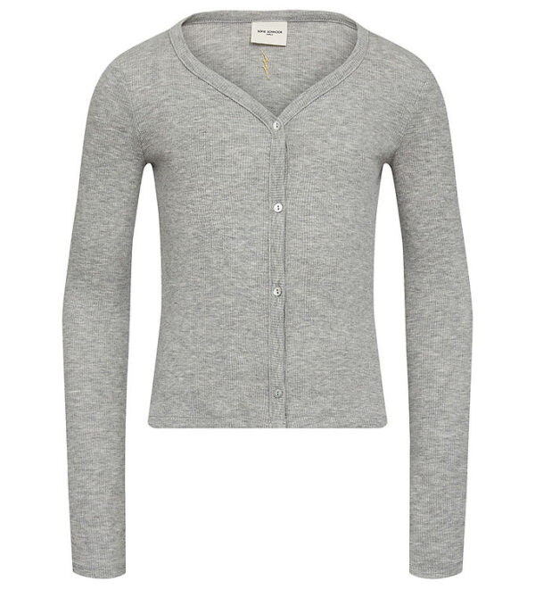 Sofie Schnoor Cardigan - Rib - Grey Melange