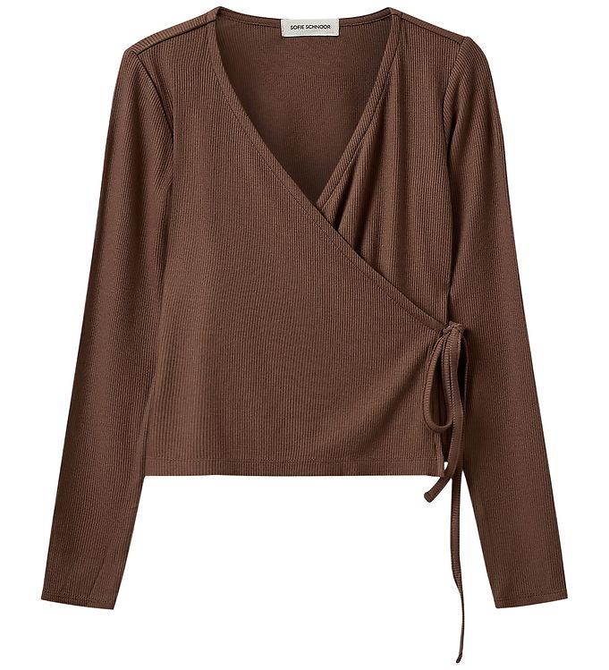Sofie Schnoor Cardigan - Rib - Viskose - JoodySY - Brun