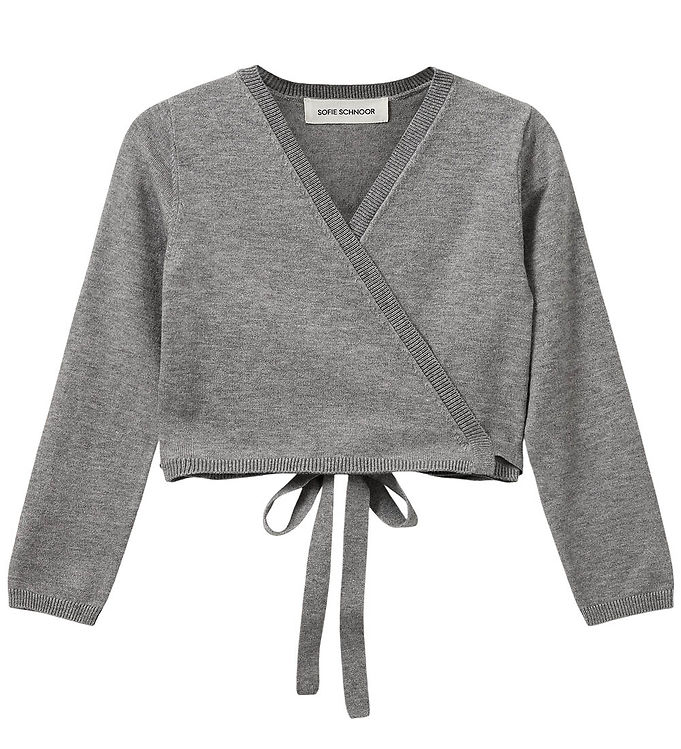 Sofie Schnoor Cardigan - Strik - Noos - GracySK - Gråmeleret