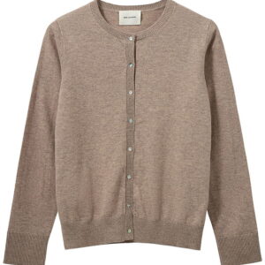 Sofie Schnoor Cardigan - Strik - Uld - Cissesy - Brown Melange