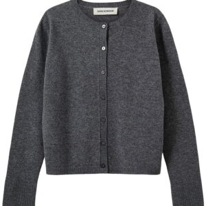 Sofie Schnoor Cardigan - Strik - Uld - Cissesy - Dark Grey Melan