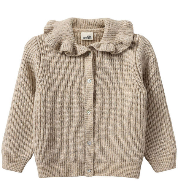 Sofie Schnoor Cardigan - Strik - Uld - Ecru Melange