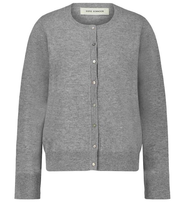 Sofie Schnoor Cardigan - Strik - Uld - Grey Melange