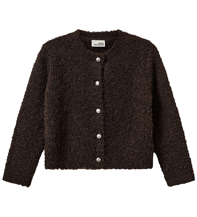 Sofie Schnoor Cardigan - Strikket - KyraKb - Dark Brown