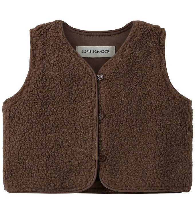 Sofie Schnoor Fleccevest - RebaKB - Light brown