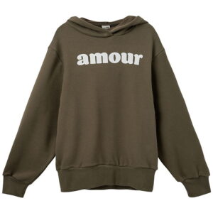 Sofie Schnoor Girls Hættetrøje - Simona - Crocodile Green m. Pri