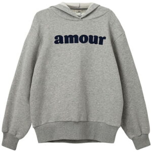 Sofie Schnoor Girls Hættetrøje - Simona - Gråmeleret m. Print