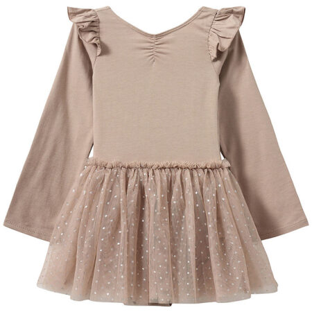 Sofie Schnoor Gymnastikdragt - Tyl - Old Rose m. Prikker