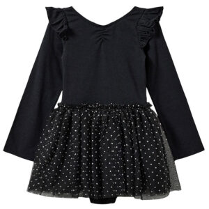 Sofie Schnoor Gymnastikdragt - Tyl - Sort m. Prikker