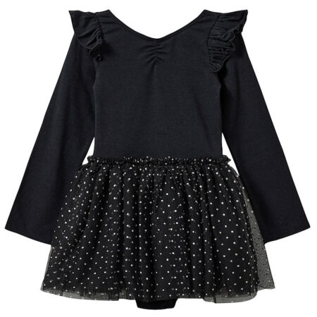 Sofie Schnoor Gymnastikdragt - Tyl - Sort m. Prikker