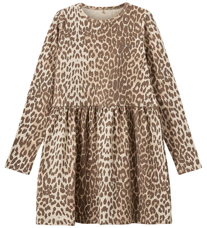 Sofie Schnoor Kjole - Bomuld/Viskose - BerraKB - AOP Beige Leopa