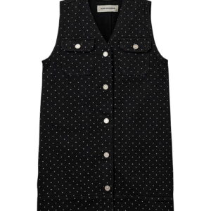 Sofie Schnoor Kjole - Denim - Bille - Sort m. Prikker