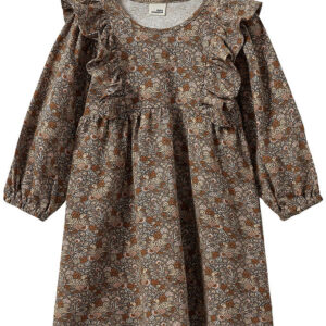 Sofie Schnoor Kjole - LulsSB - Brun m. Blomster