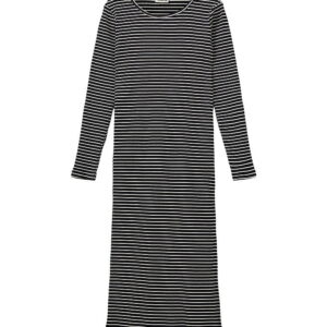 Sofie Schnoor Kjole - Rib - Facita - Black Striped