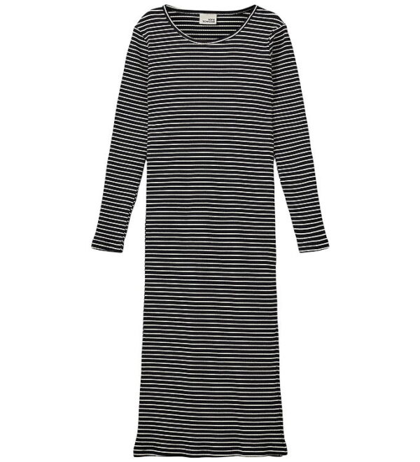 Sofie Schnoor Kjole - Rib - Facita - Black Striped