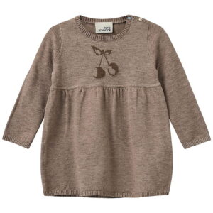 Sofie Schnoor Kjole - Strik - Uld - Dagnysb - Brunmeleret