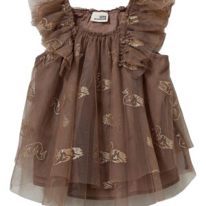 Sofie Schnoor Kjole - Tyl - BlossomSB - Brown m. Glitter