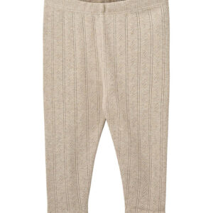 Sofie Schnoor Leggings - Nalinesb - Beige m. Hulmønster