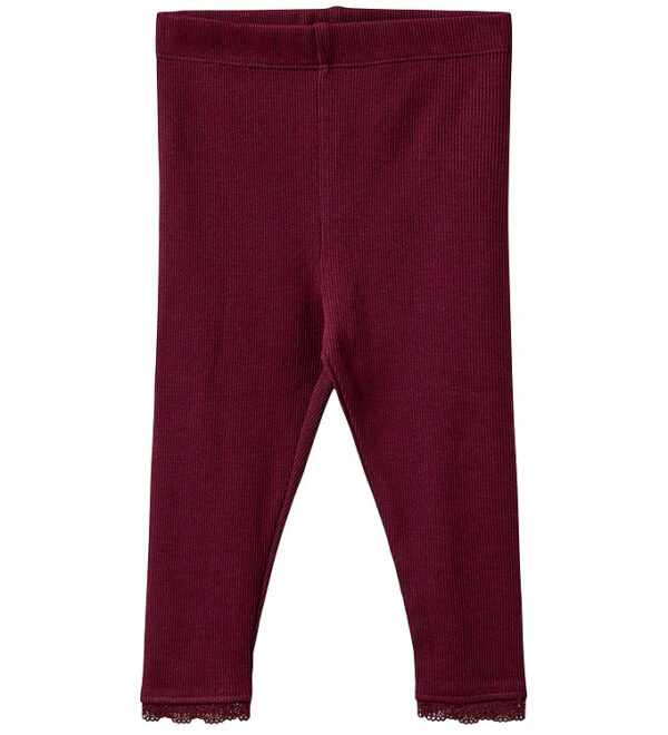 Sofie Schnoor Leggings - Rib - Nalinesb - Burgundy